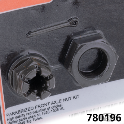 Front Axle nut kit parkerized BT30-45 (DE)
