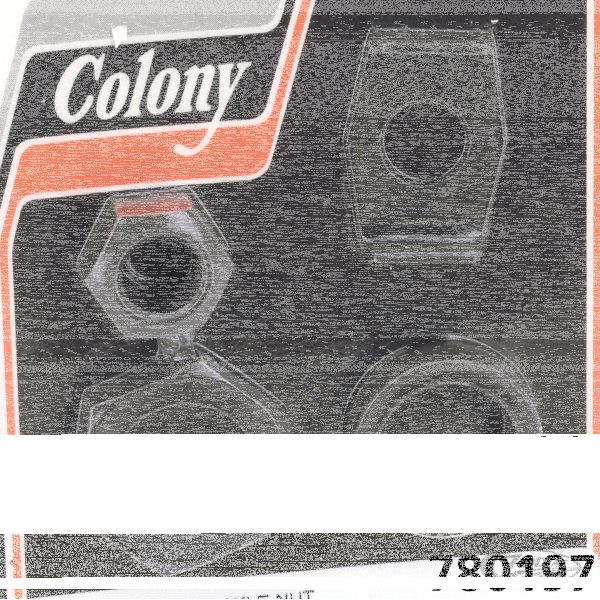 Rear Axle nut kit parkerized WL/A/C36-52 (DE)