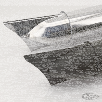 Muffler replica 1941-48 U/UL/EL/FL black (DE)