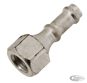 Fuel hose adaptor, white plated