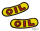 Pair sticker "OIL" for military oil cap (DE)