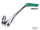 DMND BRAKE ARM CHR+GREEN PEG FLH/T14-UP