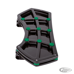 DIAMOND FR FLRBRD BLK W/ GEMS GREEN