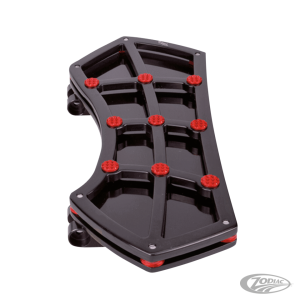 DIAMOND FR FLRBRD BLK W/ GEMS RED