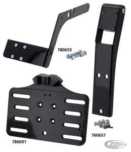 Blck side mount licenseplatekit XL04-UP