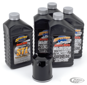 Evo XL Platinum oil service kit Black, Sportster ab 1984