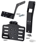 Blk license backing plate w/light