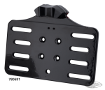 Blk license backing plate w/light