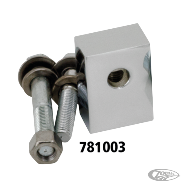 Chrome headlamp mount block FLST86-96 (DE)