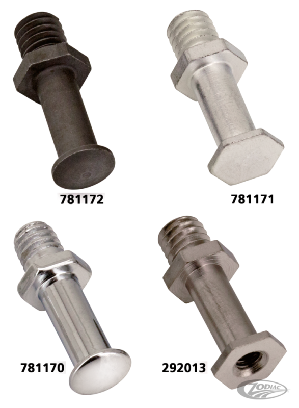 Chrome kicker Spring stud (DE)