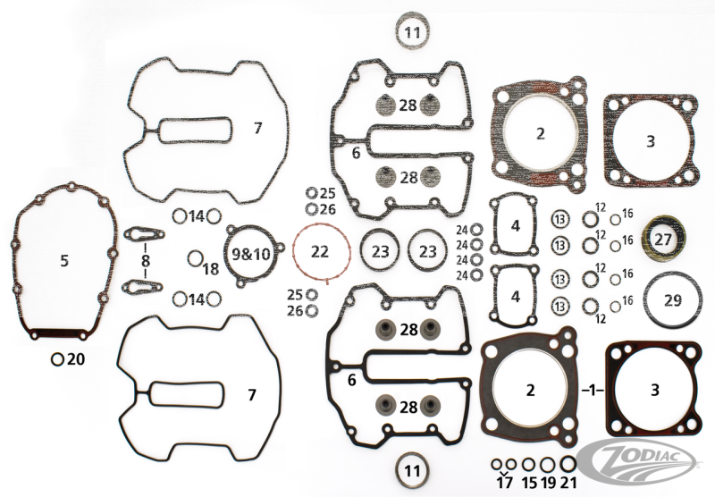 10Pck Gasket cooling jet Foamet ME17-up (DE)