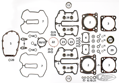 10Pck Gasket cooling jet Foamet ME17-up (DE)