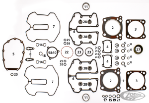 Compl Gasket Kit  Motor M-8 (DE)