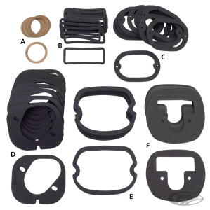 10Pck Gasket, taillamp lens K/XL/FL55-72 (DE)