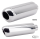 Oval muffler Stainless steel 2" I.D. (DE)