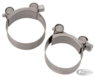 Stainless muffler clamp 2" mufflers (DE)