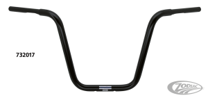 TBW Apehanger 1-1/4" 40cm 3 hole Black (DE)