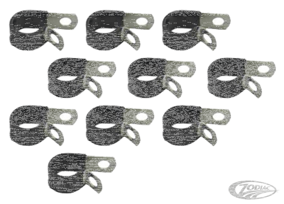 10Pck Vinyl coated cable clamps 3/8" (DE)