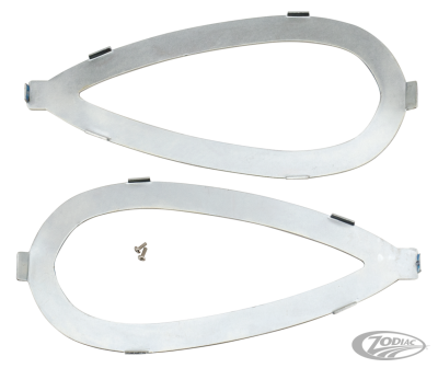 Pair tank name plate brackets