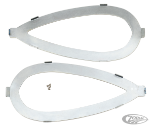 Pair tank name plate brackets