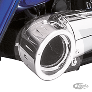 TURNOUT END CAP 4.5" CHROME