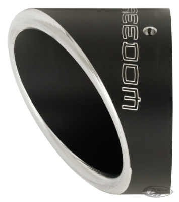 TURNOUT END CAP 4.5" SCULPTED BLACK