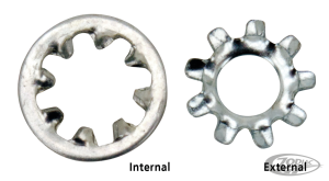 50pck countersunk shakeproof lockwashers (DE)