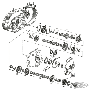 Mainshaft RH case bushing XL84-90 +.005