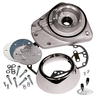 S&S BT73-92 Gearcover kit alu/chrome (DE)