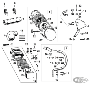 Clamp, plate to frame WLA/WLC set of 2