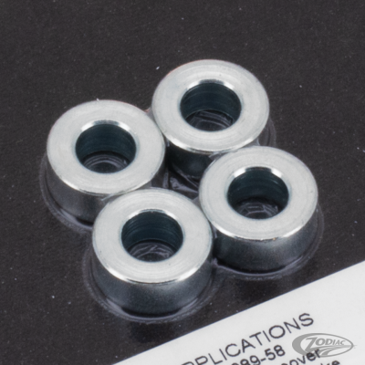 Zinc spacers, .3125"x.625"x.2813", set/4 (DE)