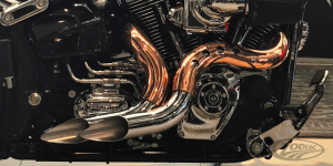 Blow chrome pipes copper shields BT84-17