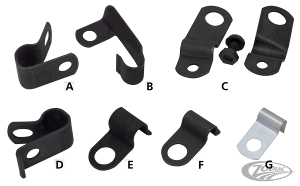 Blk Speedo Cable Clamp OEM #67076-41 (DE)