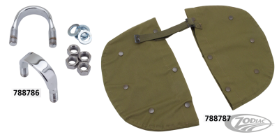 U-BOLT fr guard w/ nuts set 2 WL WhPltd (DE)