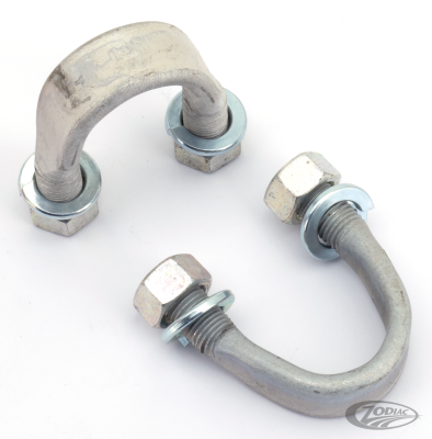 U-BOLT guard rear w/ nuts set 2 WL whPlt (DE)