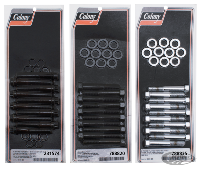 Chrome Stock Headbolt kit Pan/Shovel (DE)