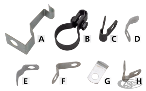 Zinc Spark Plug Cable Bracket (DE)