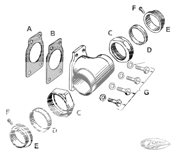 10pck Intake manifold rivet BT48-54 (DE)