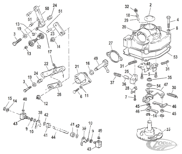 Shifter lever, zinc, FXWG80-86 (DE)