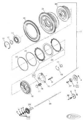 5Pck Internal clutch retaining ring (DE)