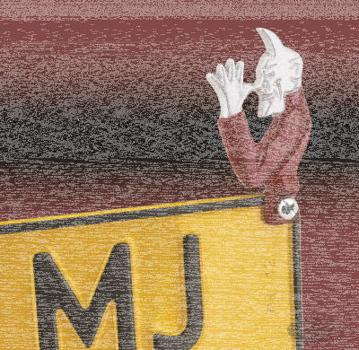 Devil license plate topper (DE)