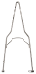 Chr rigid sissybar 26" high 6" flat fndr