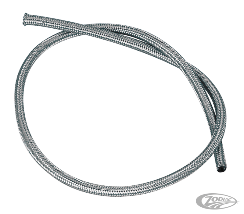 Braided inox covered hose 1/4"x305cm (DE)