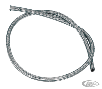 Braided inox covered hose 1/4"x305cm (DE)