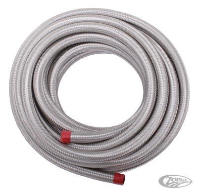 Braided inox covered H-D hose 3/8"x762cm (DE)
