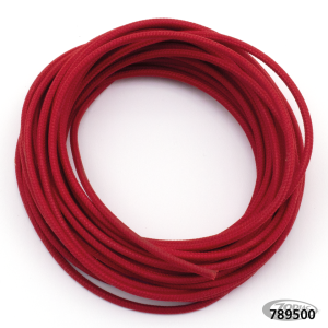 Cloth covered wire pure red 25ft