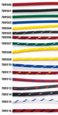 Cloth covered wire yellow/white 25ft (DE)