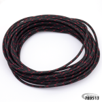 Cloth covered wire black/red 25ft