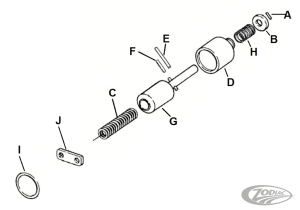 10Pck Solenoid return spring (DE)