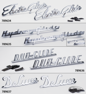 Deluxe front fender emblems (DE)